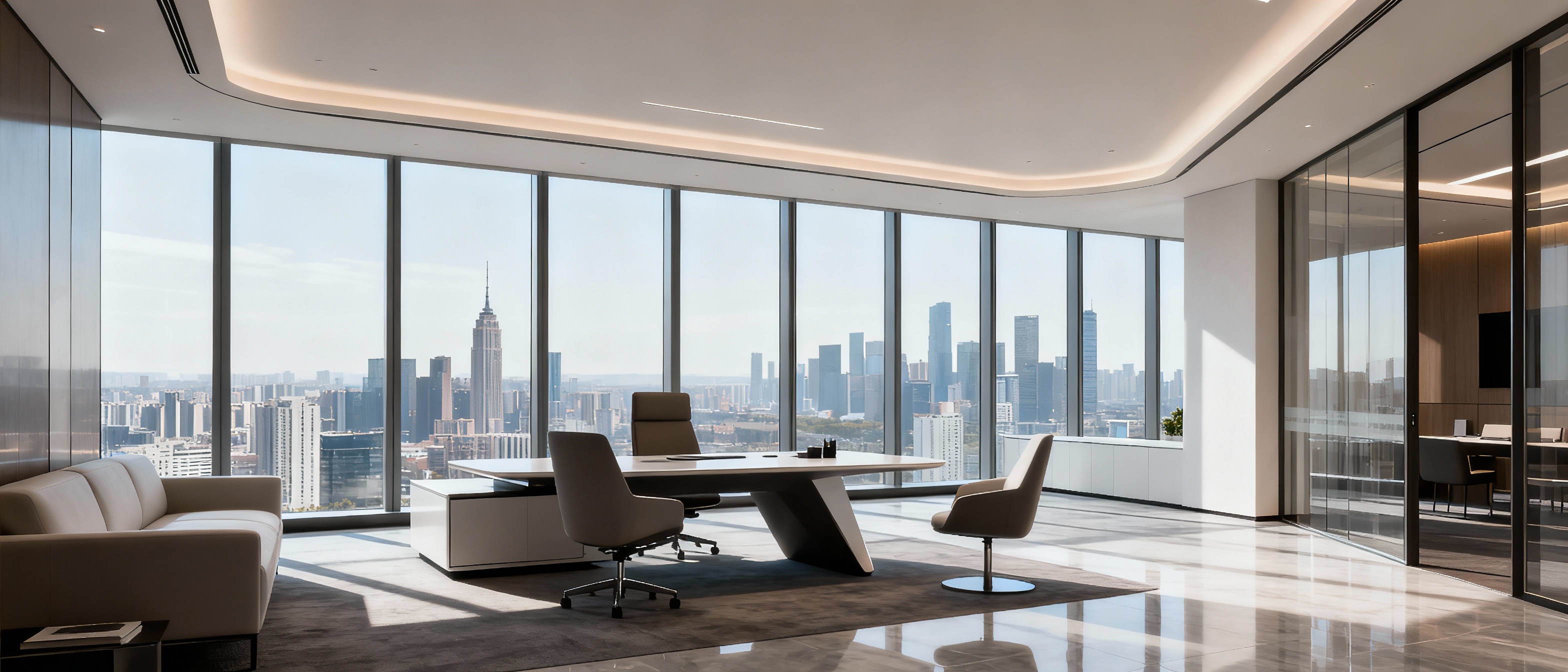 Executive office workspace representing chief executive officer role and C-suite leadership position