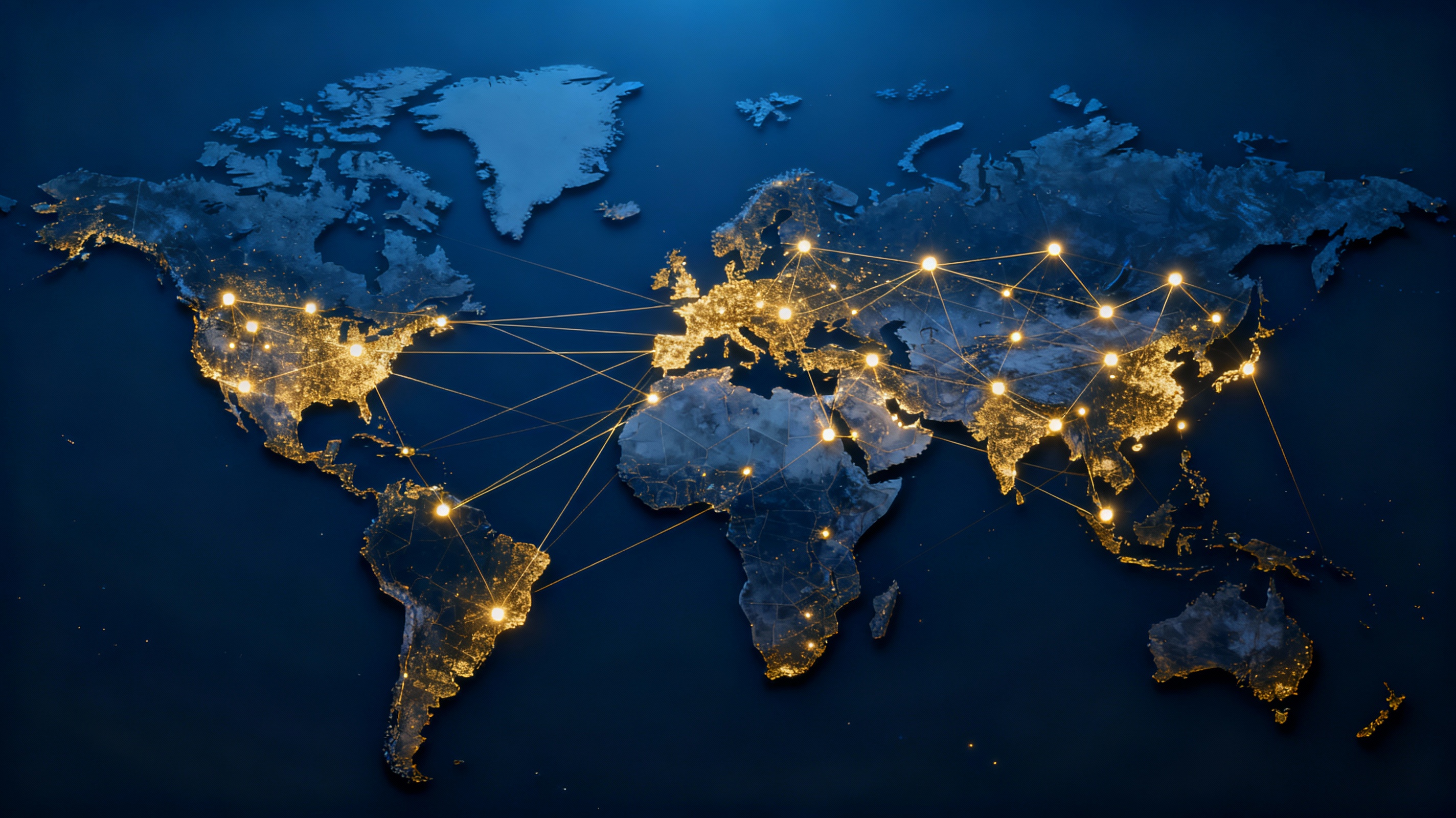 Global executive talent networks and international business relationships mapping - worldwide leadership recruitment
