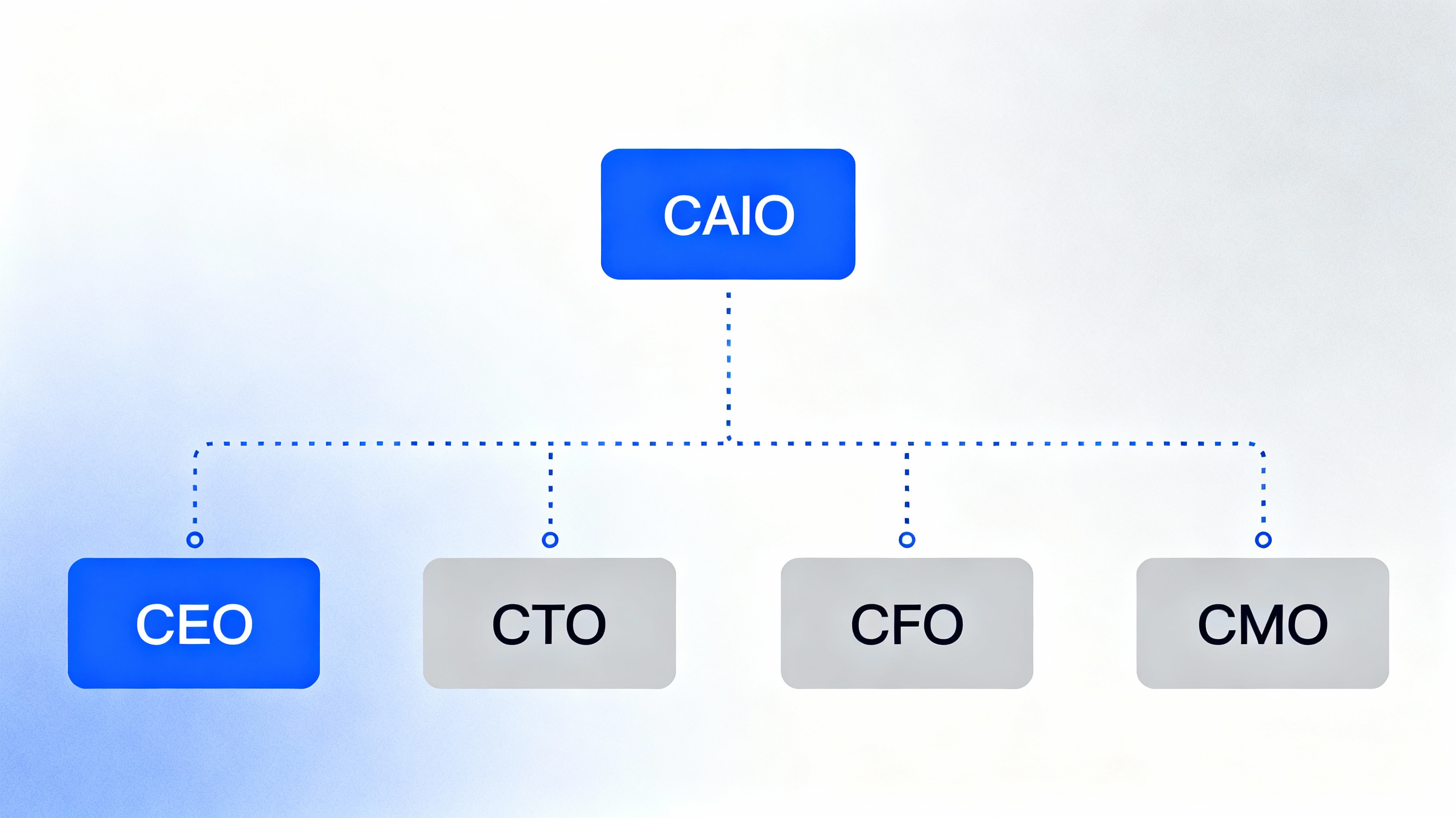 CAIO reporting structure and organizational positioning