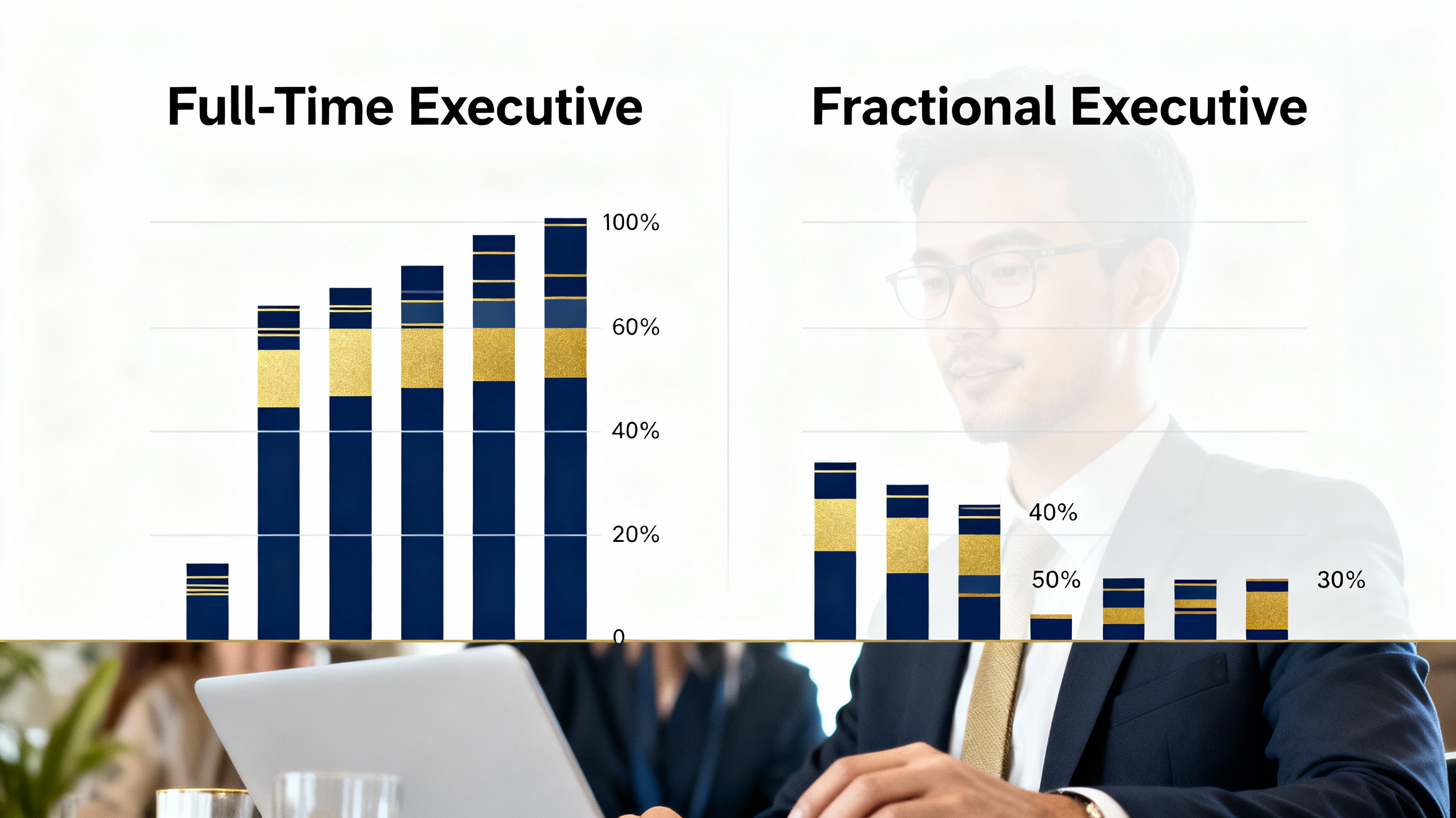 Fractional executive cost comparison and ROI calculation framework